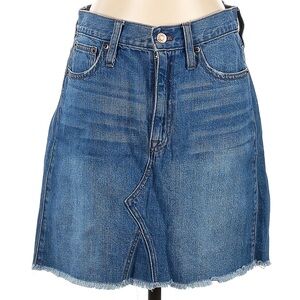 J.CREW vintage denim skirt, raw hem, size 27 (4/6)